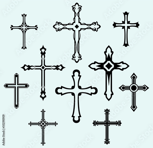 Religious cross design collection