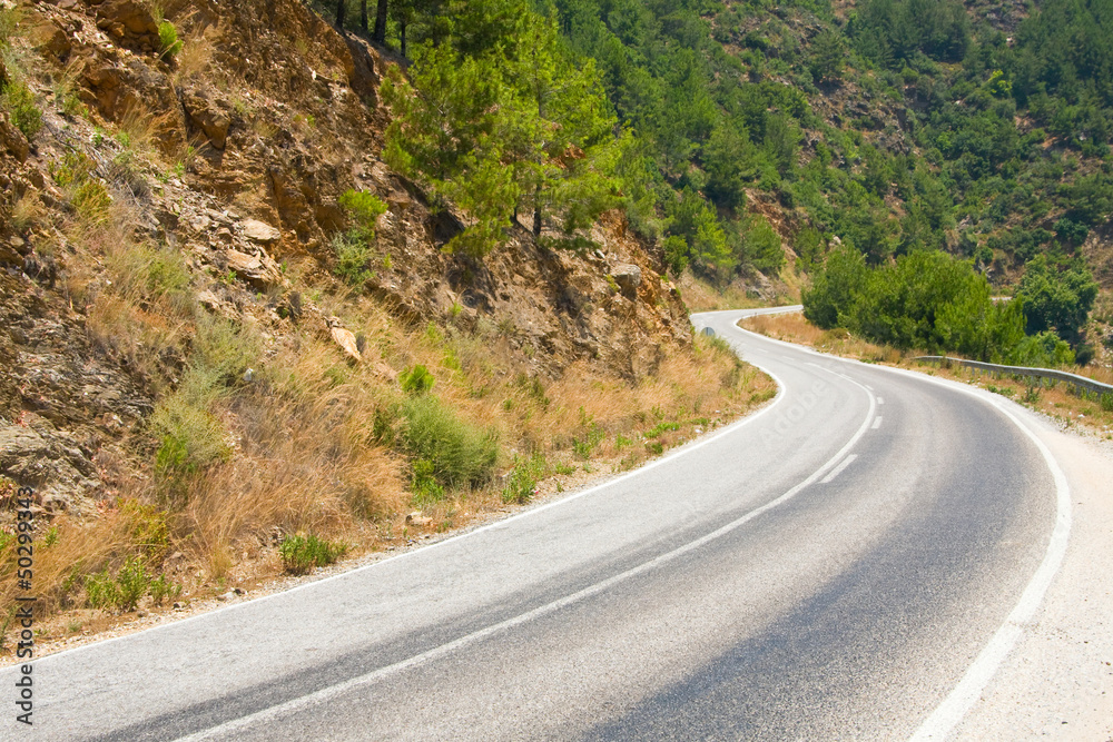 Fototapeta premium road near Alanya in Taurus Mountains, Turkey