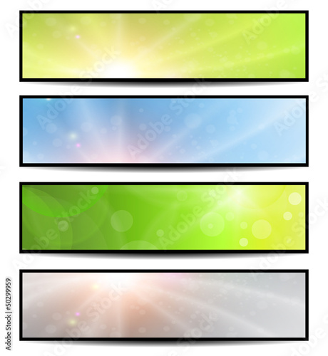 Banners, sunny spring colle...