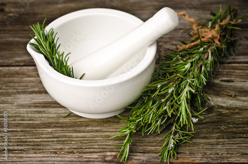 Rosemary and pestle