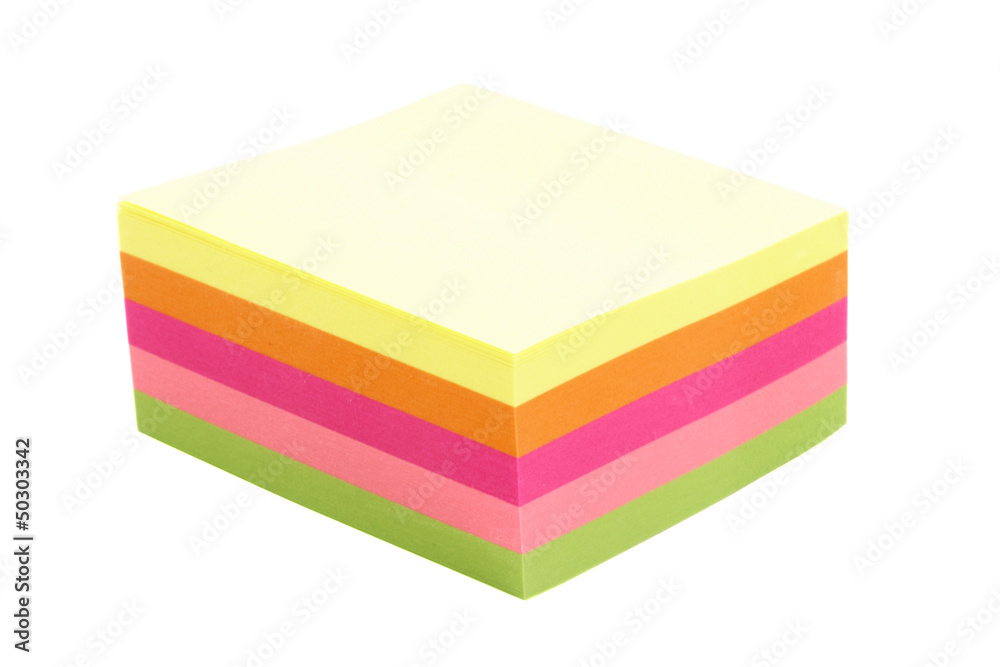 Pile of color notes Pile of color notes