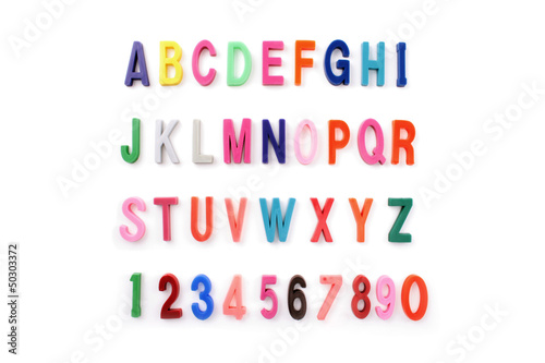 Alphabet colored