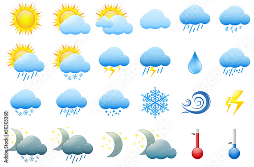 Color weather icons