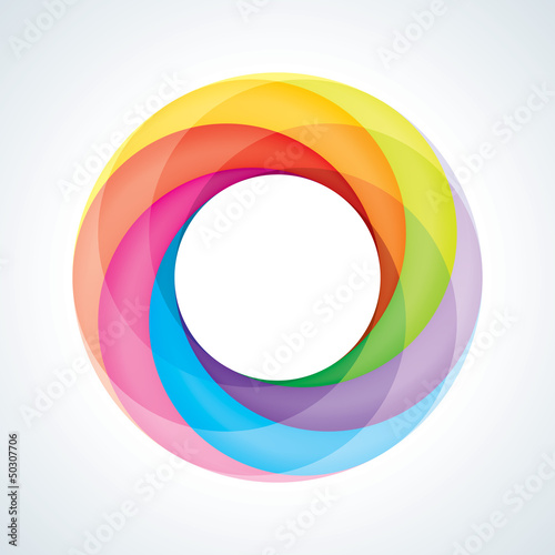 Abstract Infinite Loop Sign Template. Corporate Icon. 6 Pieces S
