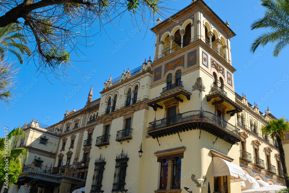 Andalusian building, Seville (Spain)