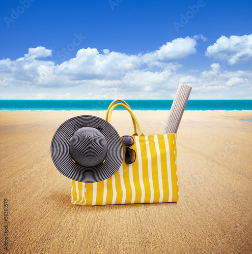 Badetasche am Strand