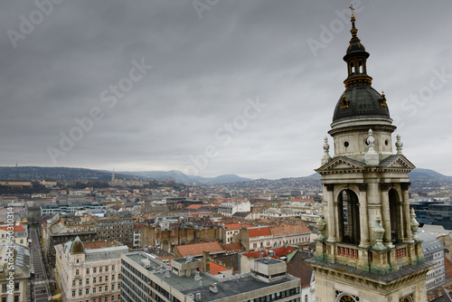 La ville de Budapest depuis la Basilique Saint-Etienne