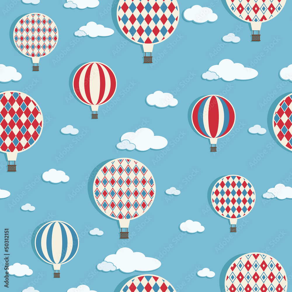 hot air balloons pattern