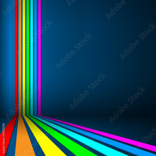 Abstract Rainbow Lines Background