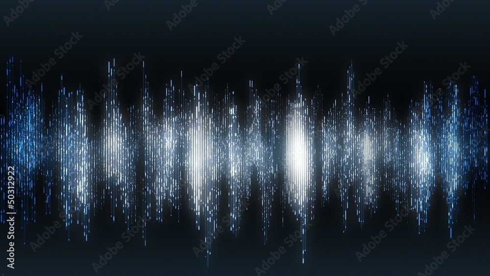 Advanced audio VU equalizer meter for music or voice