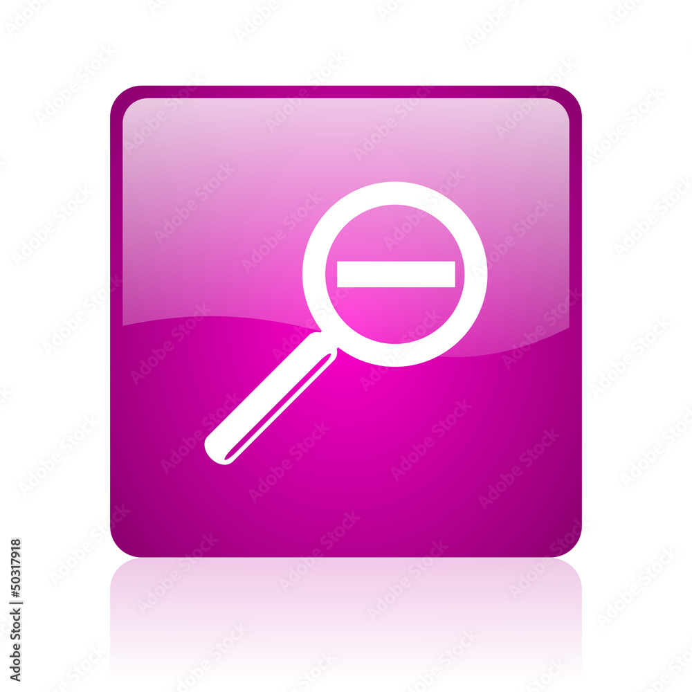 magnification violet square web glossy icon magnification violet square web glossy icon