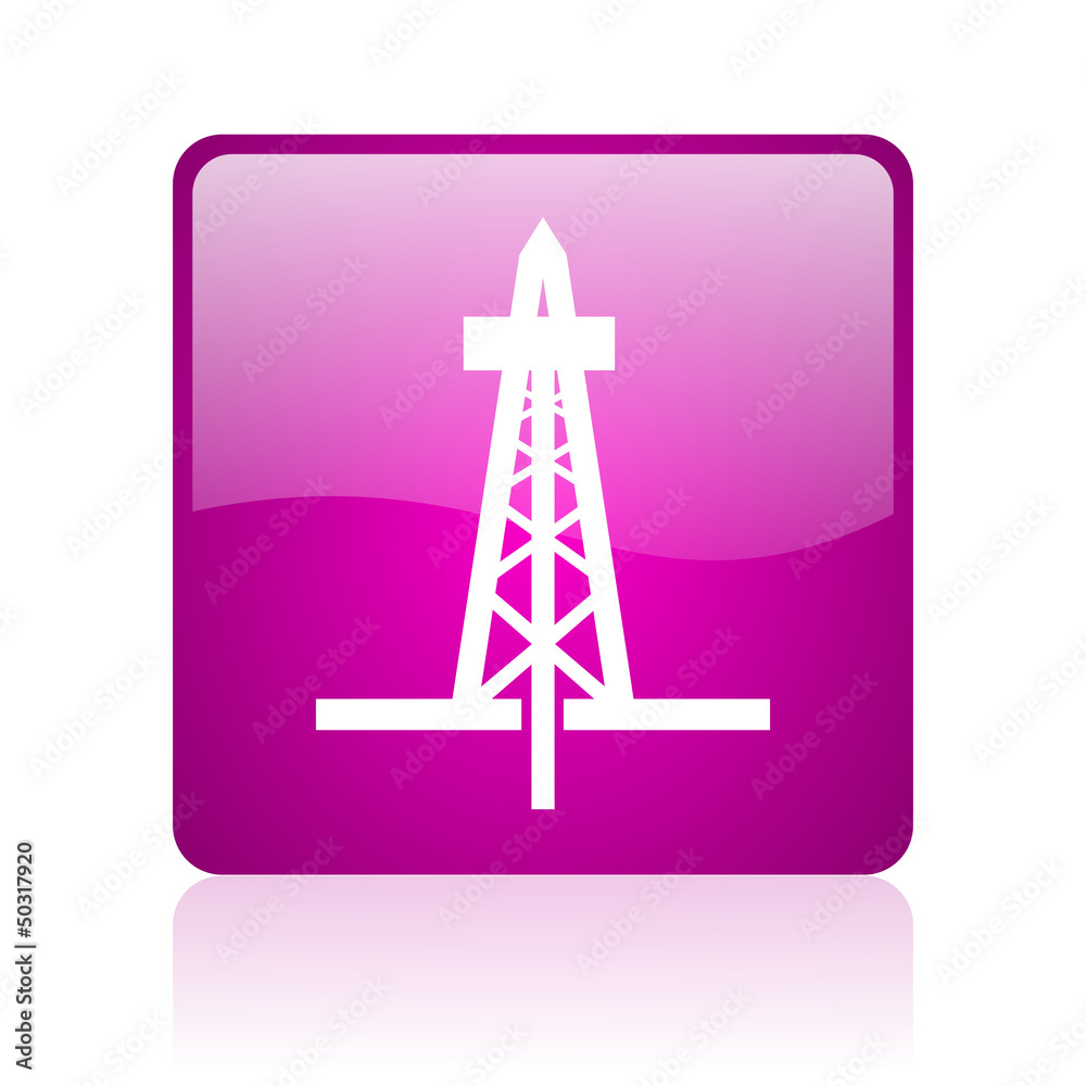 drilling violet square web glossy icon drilling violet square web glossy icon