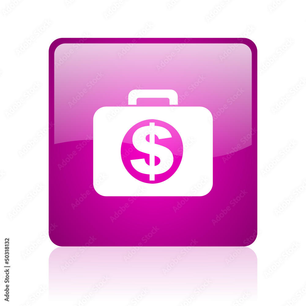 financial violet square web glossy icon financial violet square web glossy icon