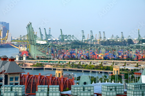 Container Industrial Port, Singapore photo