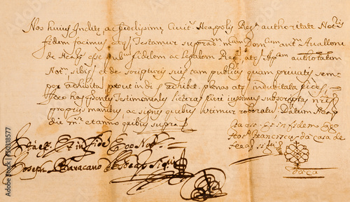 Fototapeta manuscript