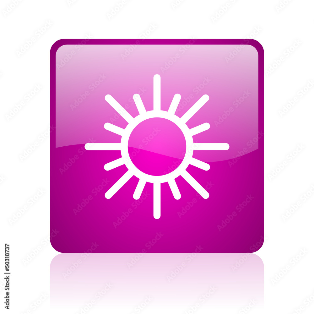 sun violet square web glossy icon sun violet square web glossy icon