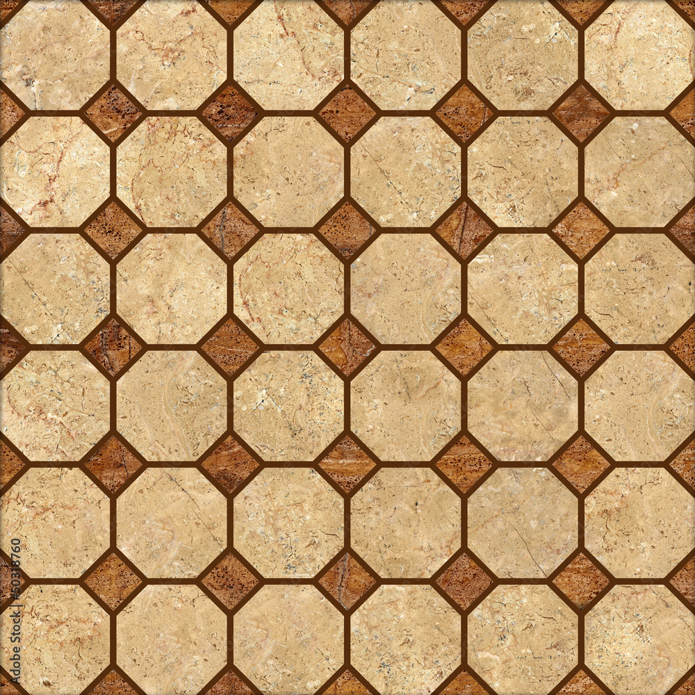 Brown mosaic marble texture.(High.Res.)