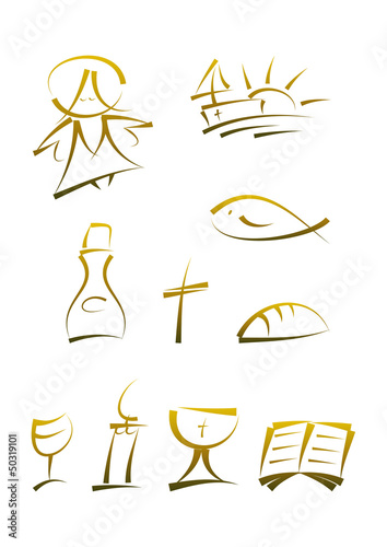 Symbol-Set: Religion / Christentum / Kirche