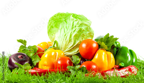 Healthy Eating. Seasonal organic raw vegetables.