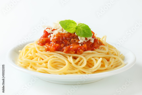 Canvas Print Spaghetti Bolognese