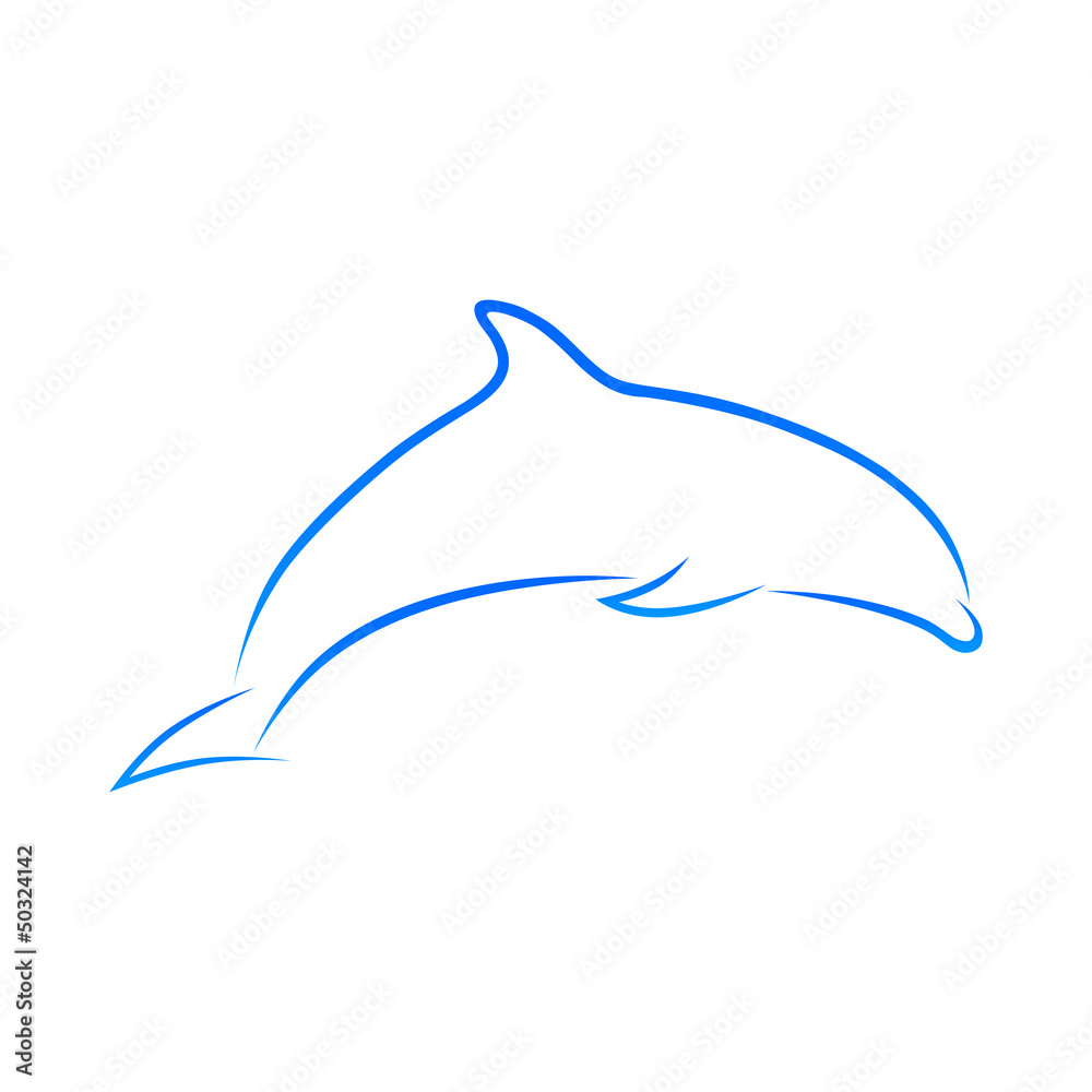 Obraz premium Dolphin Vector