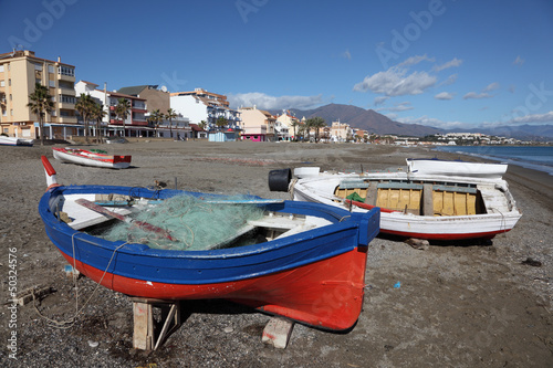 Beach of San Luis de Sabinillas, Costa del Sol, Spain photo