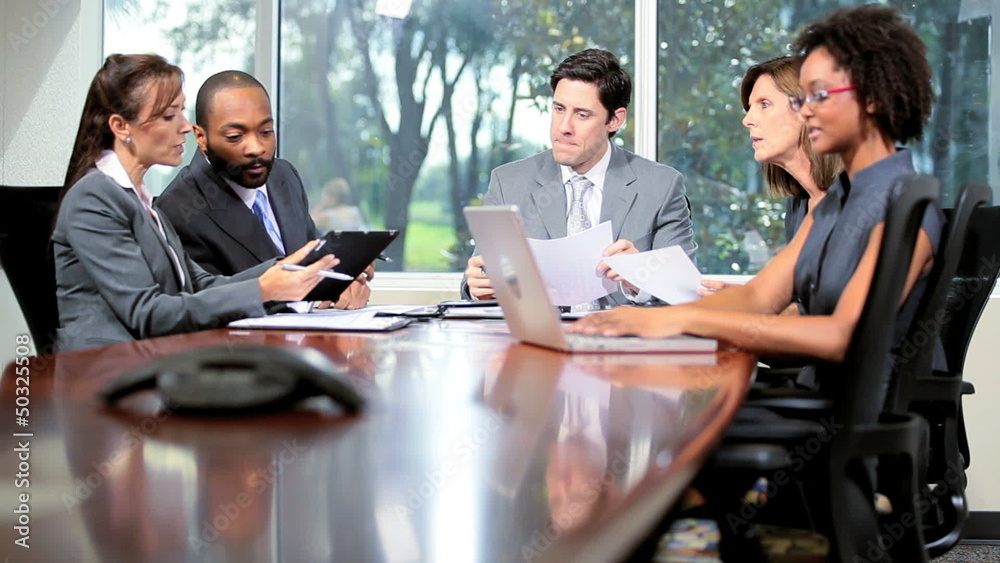 Boardroom Meeting Successful Multi Ethnic Business People Boardroom Meeting Successful Multi Ethnic Business People