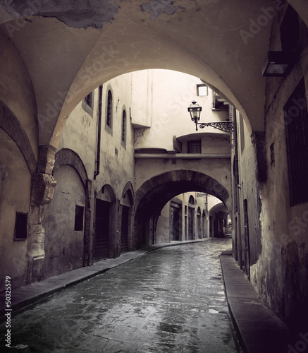 Narrow street in Florence #50325579