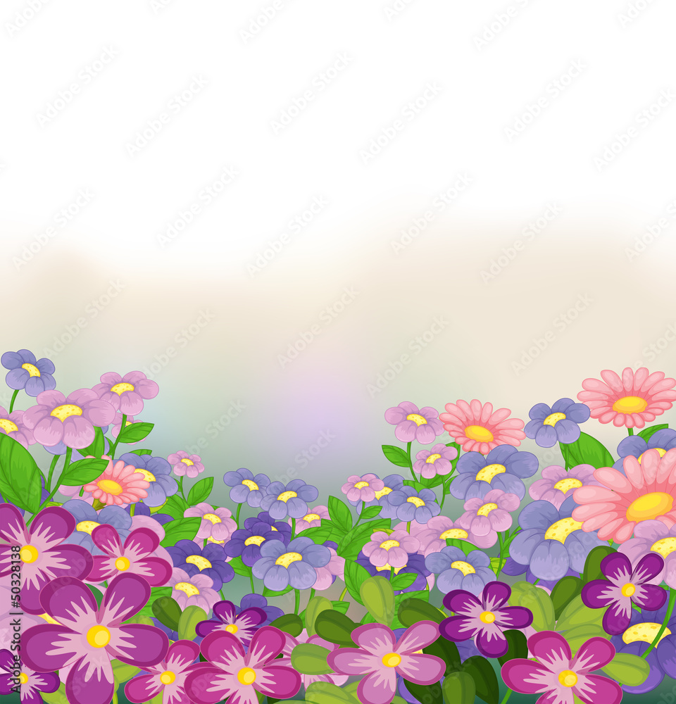 Obraz premium A garden of colorful flowers