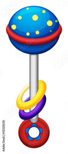 A colorful toy for infants