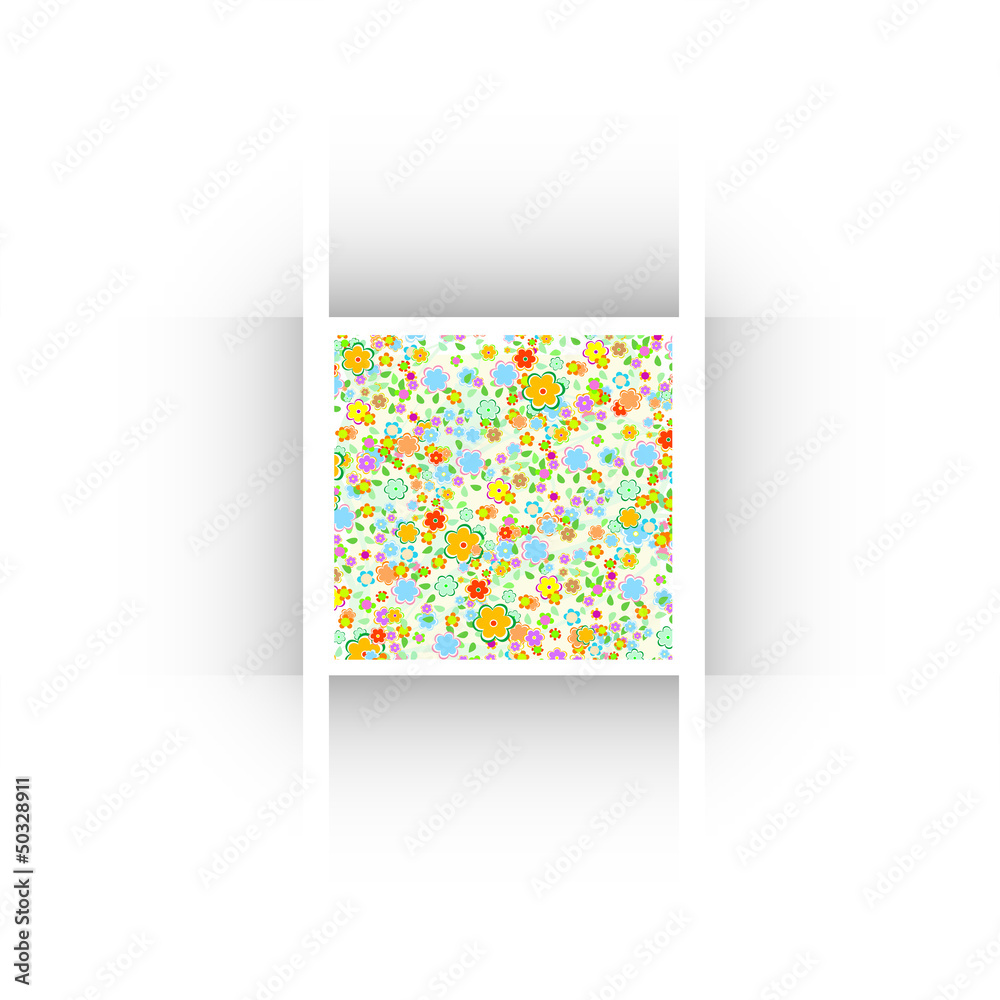 Obraz premium Seamless small floral elements wallpaper