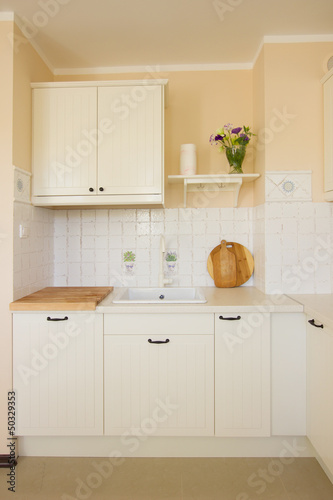 rustique white  kitchen