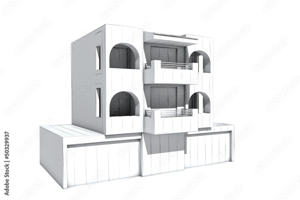 Architectural visualization of house Architectural visualization of house