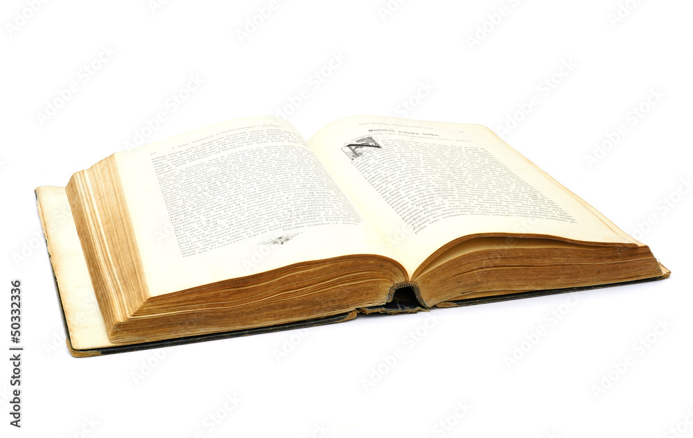 very old historical book isolated on white very old historical book isolated on white
