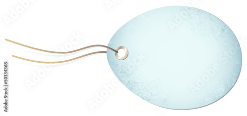 Easter Hangtag Egg Retro Blue