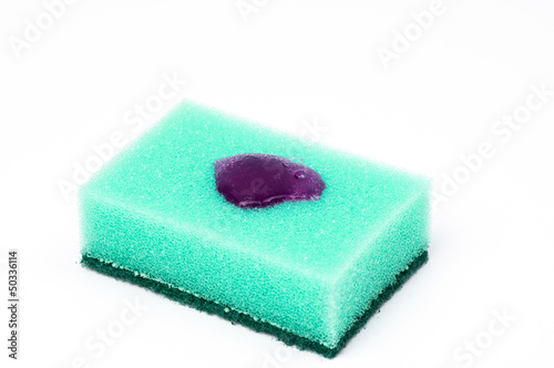 Sponge with liquid