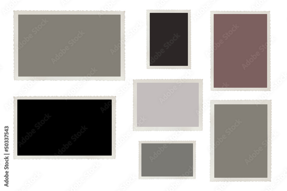 Set of blank picture isolated on white background Set of blank picture isolated on white background