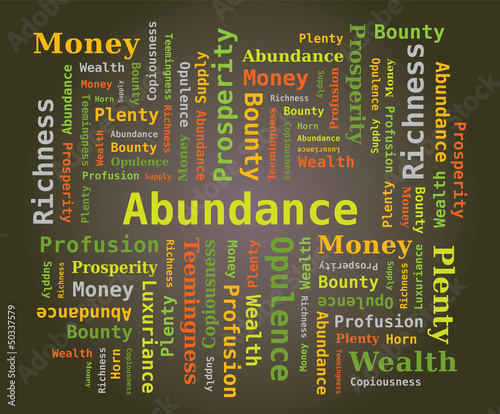 Abondance / Nuage de Mots en Anglais