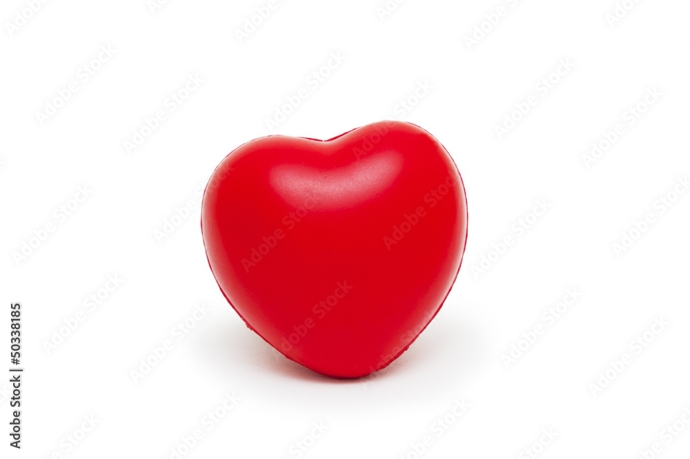 A red heart isolated on white background A red heart isolated on white background