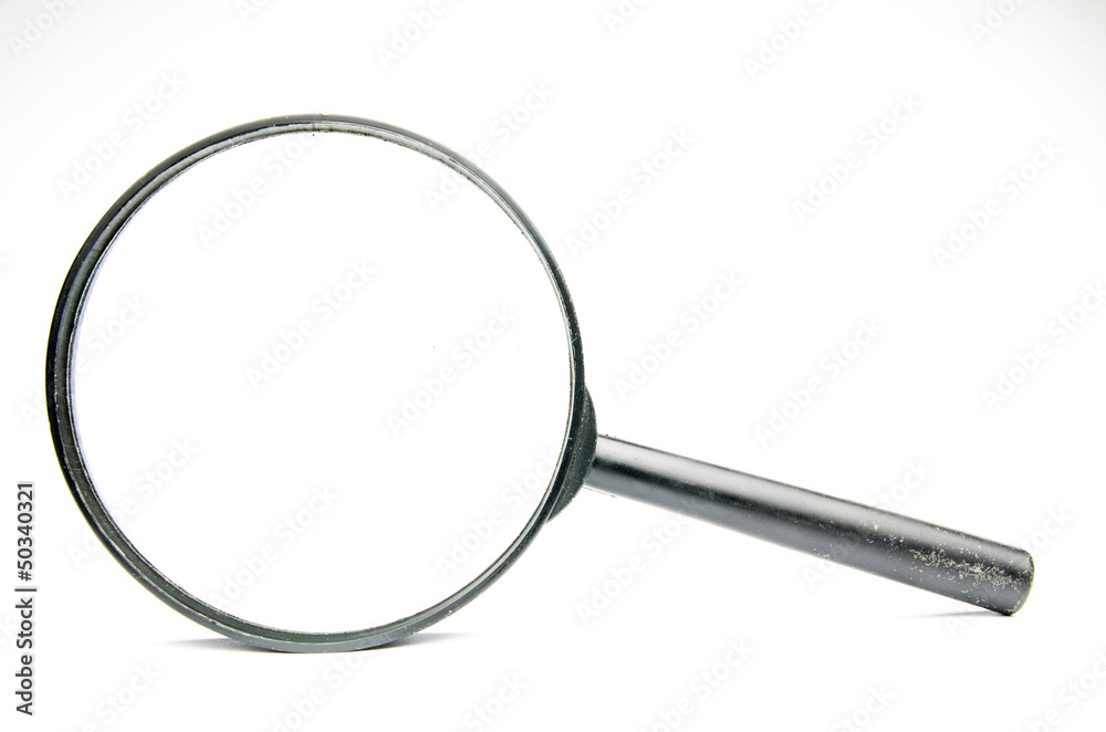 Magnifying glass isolated on white Magnifying glass isolated on white