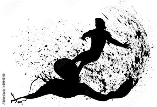 silhouettes of surfers