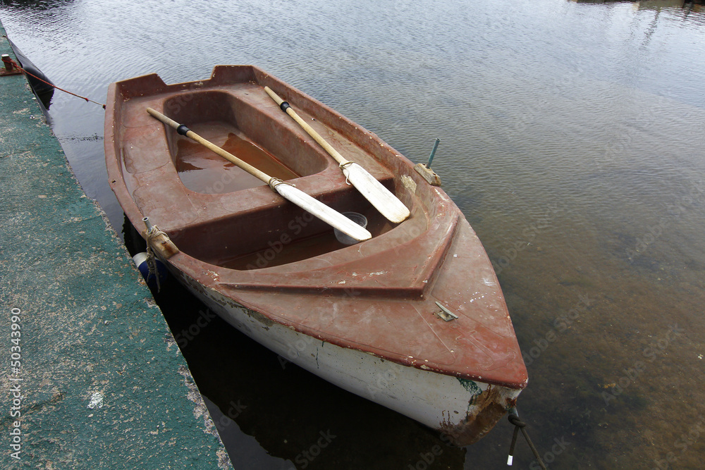 fishing boats moored at port