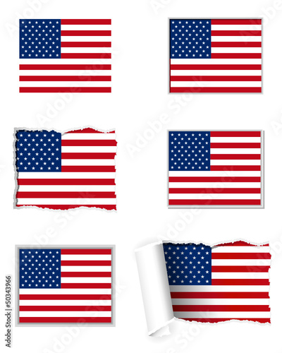 Fahnen Set USA