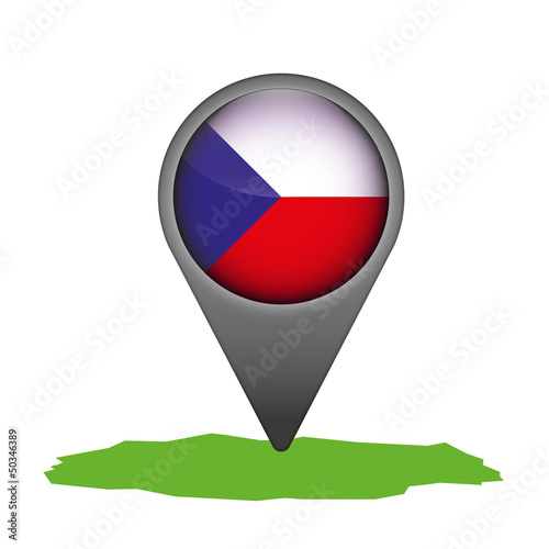 Free Download Tschechien Markierung Flagge Icon Button - GFXLoad