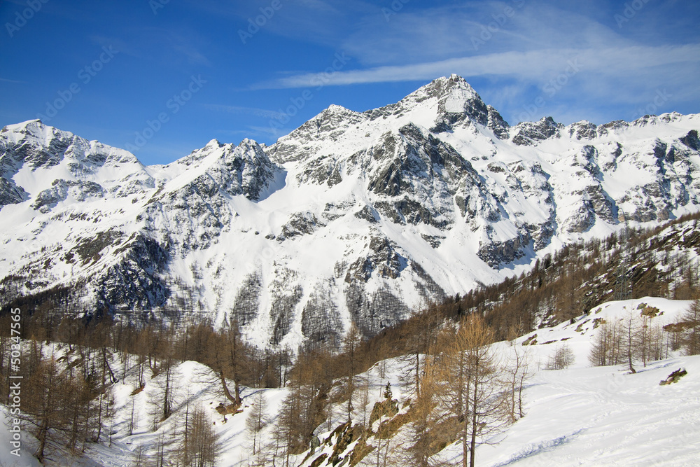paesaggio invernale (Monte Rosa)