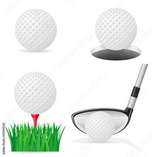 golf ball vector illustration