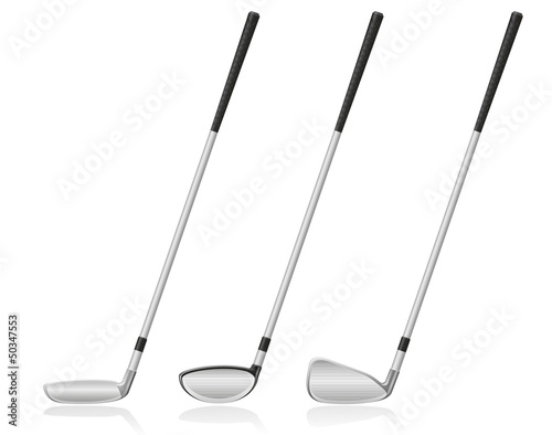 golf club vector illustration