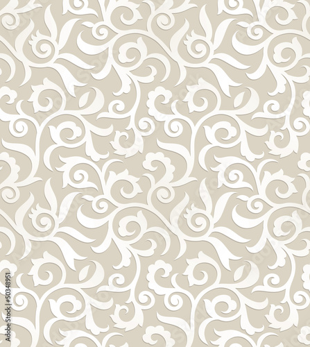 Royal seamless floral background