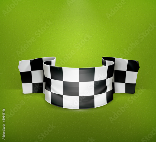 Checkered flag, vector