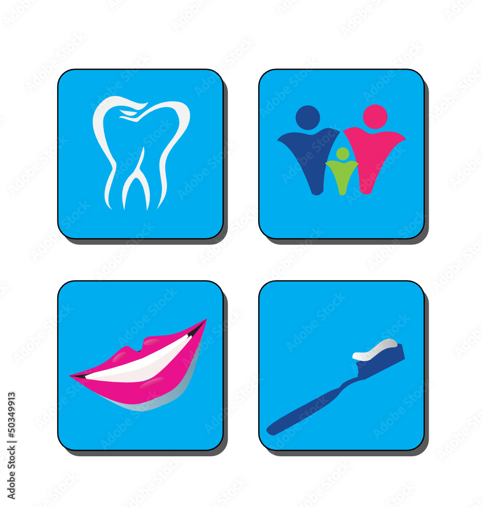 Fototapeta premium Dental care logo vector